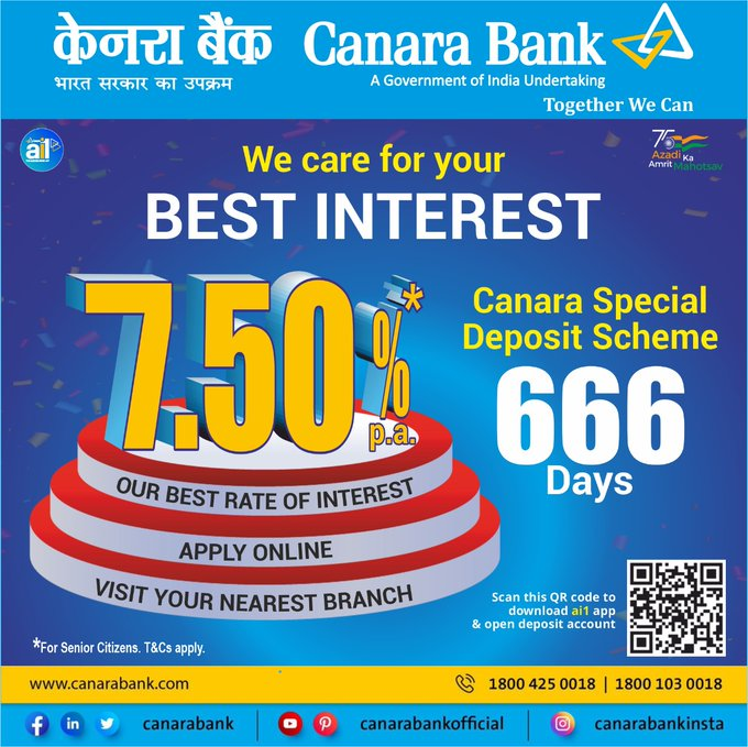 Canara Special Deposit Scheme Launched Know Benefits Features And All Euparjan 9704